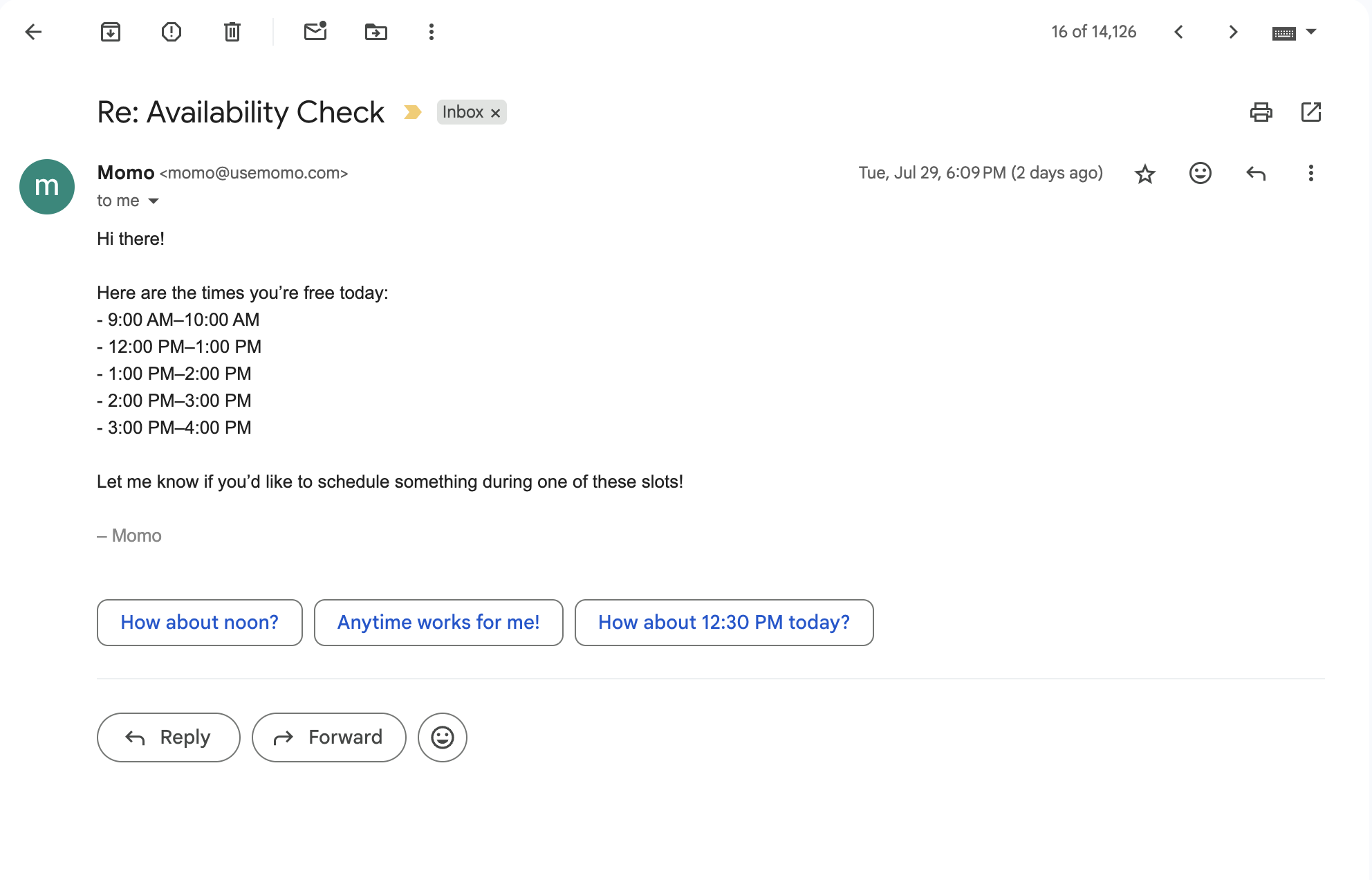 Email Interface Preview