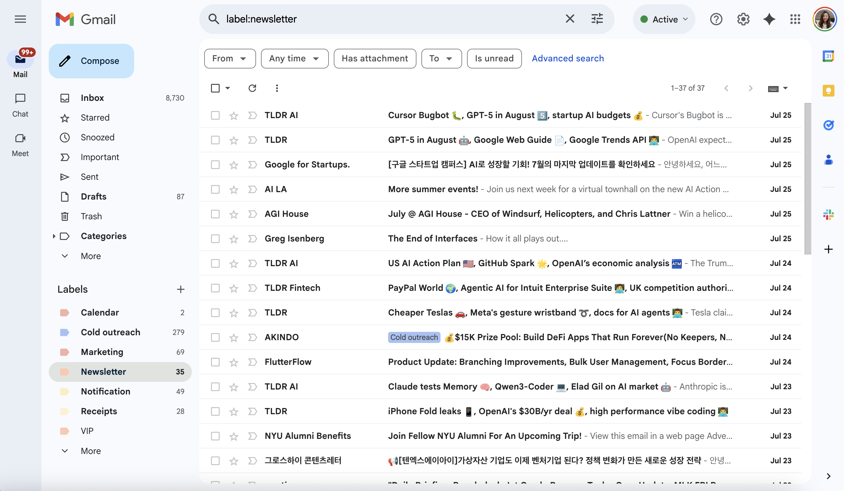 Email Interface Preview